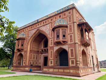 Low angle view of historical building against sky