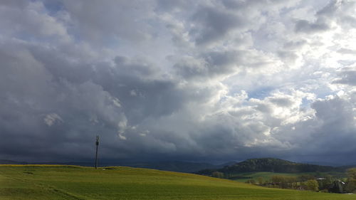 Scenic view of landscape against sky