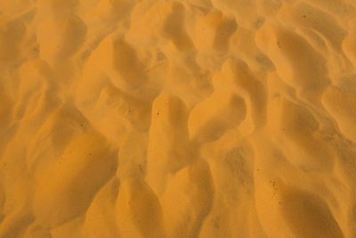 High angle view of shadow on sand