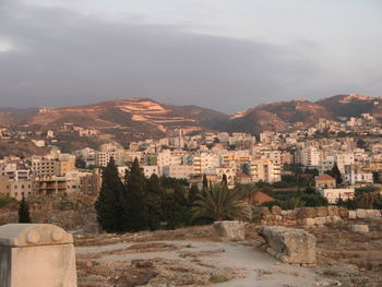 Evening landscape in lebanon