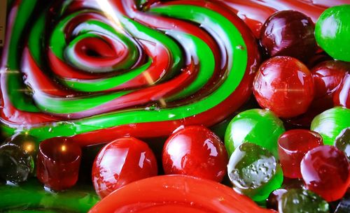 Close-up of multi colored candies