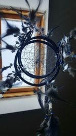 Low angle view of basketball hoop against sky