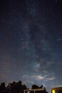 Low angle view of star field at night