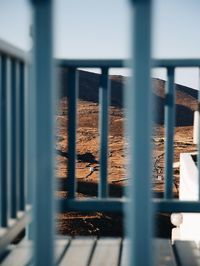 Close-up of balcony in serifos