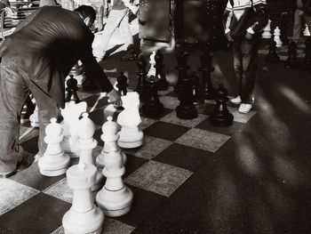 Woman standing in city