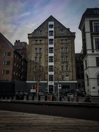 Buildings against sky in city