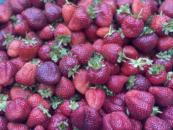 Full frame shot of strawberries