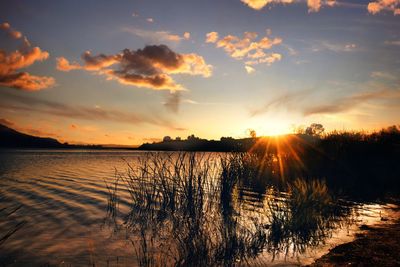 Scenic view of sunset