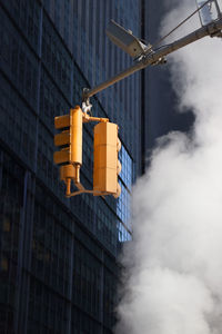 Low angle view of traffic light 