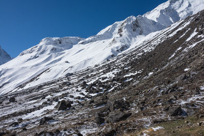 Annapurna mountain range in himalayas, central nepal area
