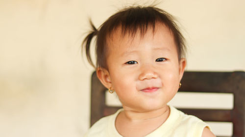 Portrait of cute boy