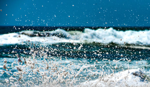 Close-up of splashing water