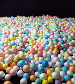 High angle view of multi colored candies