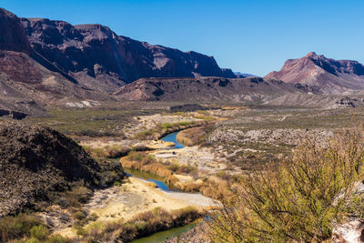 Rio grande river in texas between mexico and usa