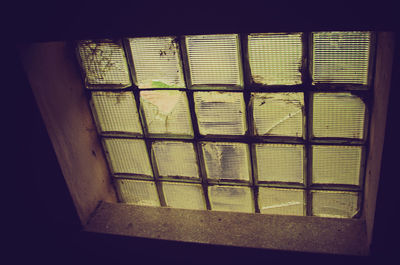 Close-up of window of building