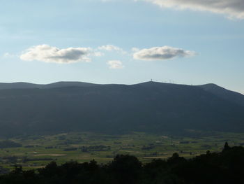 Scenic view of landscape against sky