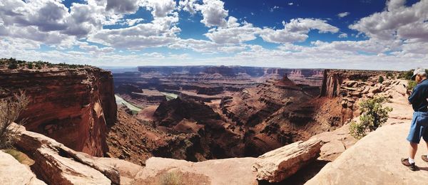 Panoramic view of landscape against sky