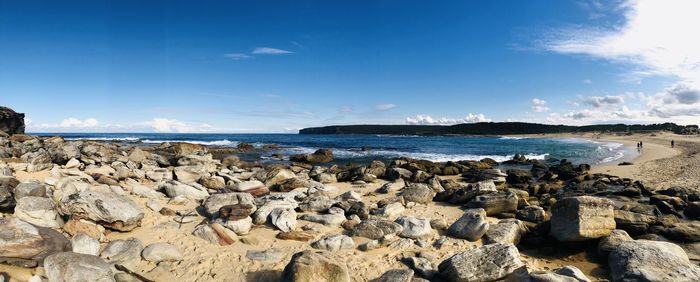 Panoramic view of sea against sky