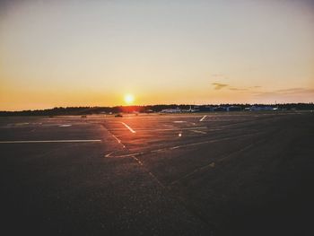 Road at sunset