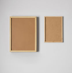 Close-up of open book against white background