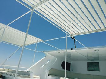 Low angle view of airport against sky