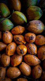 Full frame shot of fruits for sale at market