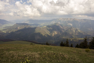 Scenic view of landscape against sky