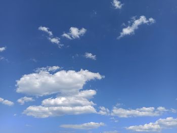 Low angle view of clouds in sky