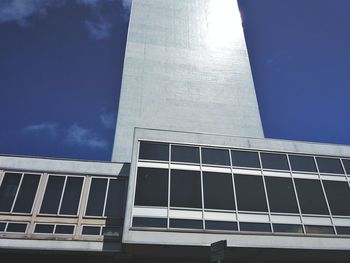 Low angle view of building against sky