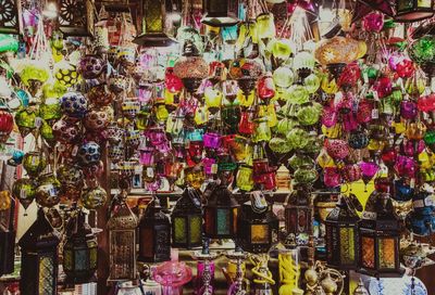 Full frame shot of multi colored hanging for sale