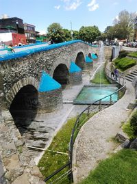 Scenic view of bridge against sky