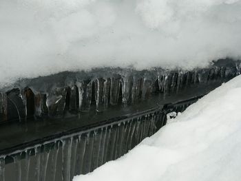 View of snow covered landscape