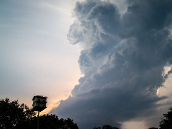 Low angle view of cloudy sky