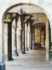 Entrance of historic building