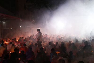 People's gathering at rakher upobash barodi lokhnath brahmachari ashram