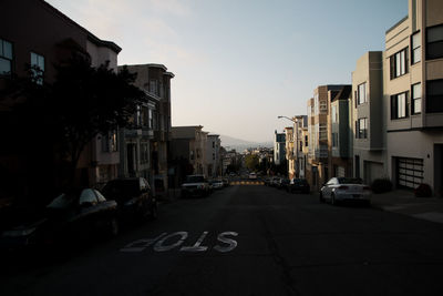 View of city street