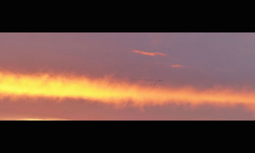 Scenic view of sky at sunset