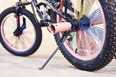 Close-up of bicycle