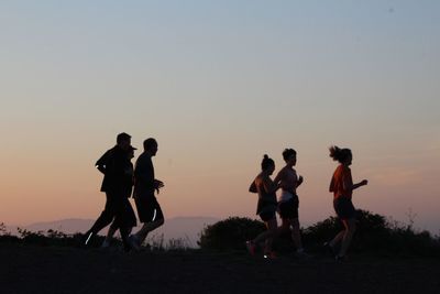 People at sunset