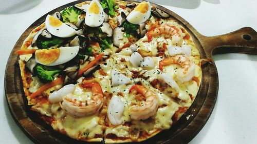 Close-up of food served in plate