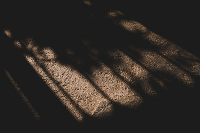 Full frame shot of sunlight falling on metal