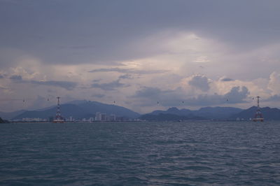 Scenic view of sea against sky