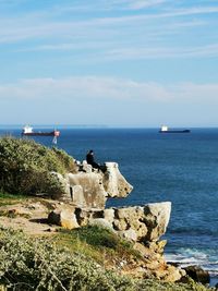 Scenic view of sea against sky