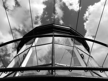 Low angle view of bridge against sky