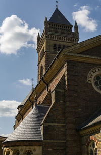 Low angle view of traditional building against sky