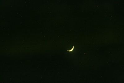 Low angle view of moon in sky