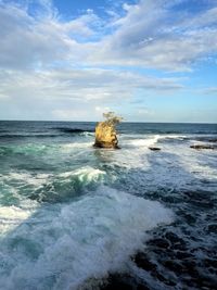 Scenic view of sea against sky