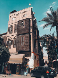 Low angle view of buildings against the sky