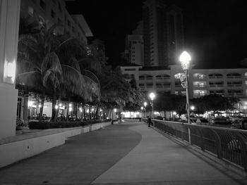 City street at night