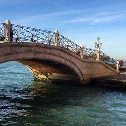 Bridge over water against sky